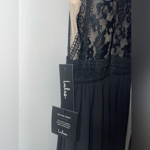Lulus Dress Sleeveless Maxi Floor Length Black Women’s Small - Picture 6 of 10